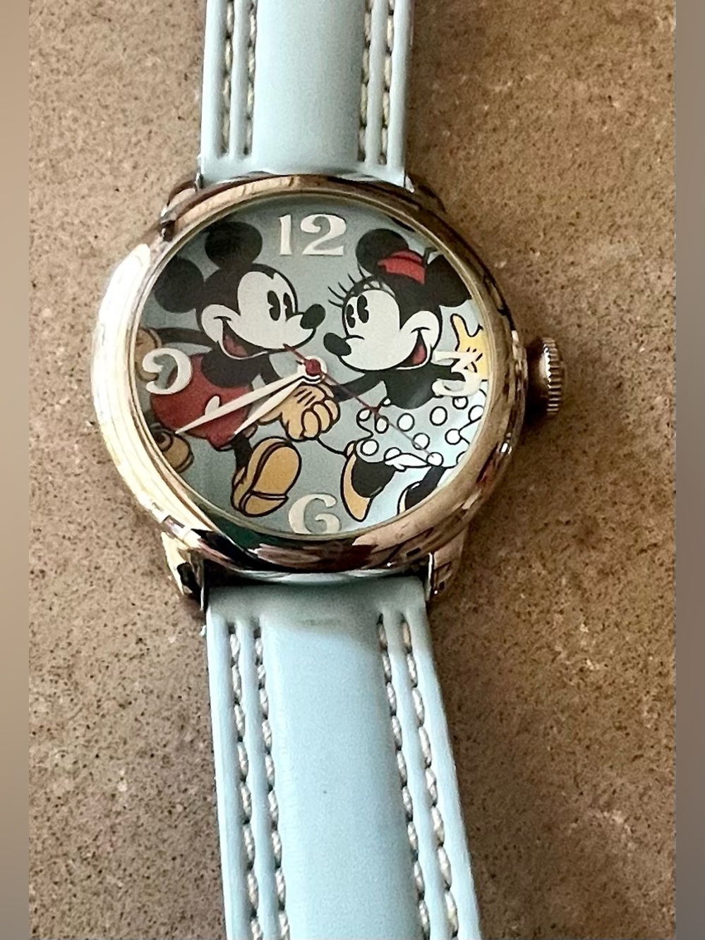 Disney Mickey & Minnie St John Special Edition Watch Light Blue Band